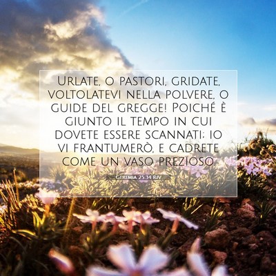 Geremia 25:34 RIV Immagine del Versetto della Bibbia
