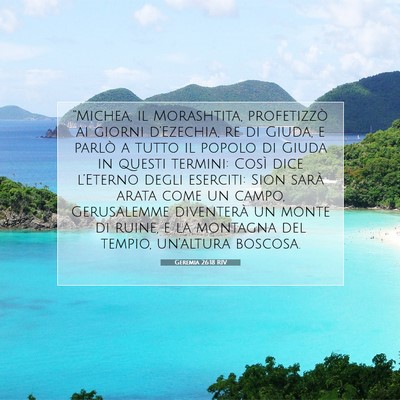 Geremia 26:18 RIV Immagine del Versetto della Bibbia
