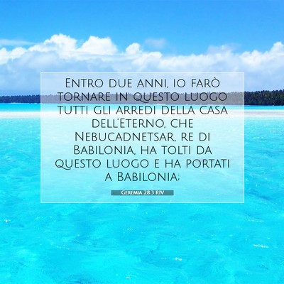 Geremia 28:3 RIV Immagine del Versetto della Bibbia