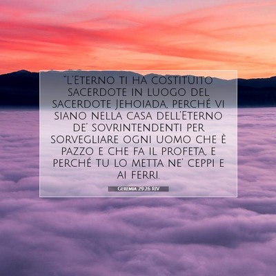 Geremia 29:26 RIV Immagine del Versetto della Bibbia
