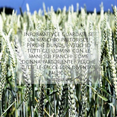 Geremia 30:6 Versetto della Bibbia Spiegato