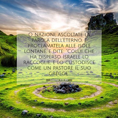Geremia 31:10 RIV Immagine del Versetto della Bibbia