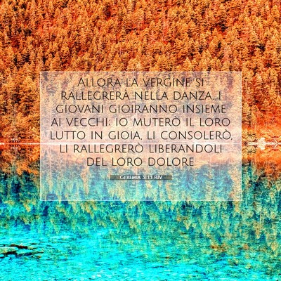 Geremia 31:13 RIV Immagine del Versetto della Bibbia