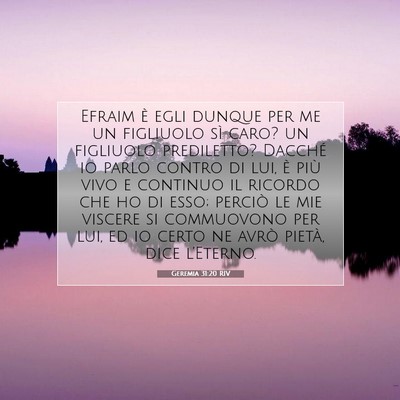 Geremia 31:20 RIV Immagine del Versetto della Bibbia