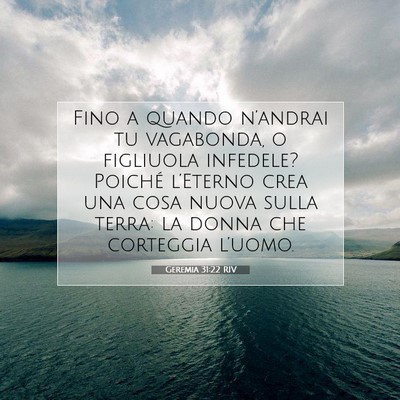 Geremia 31:22 RIV Immagine del Versetto della Bibbia