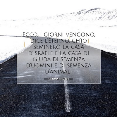 Geremia 31:27 Versetto della Bibbia Spiegato