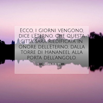 Geremia 31:38 RIV Immagine del Versetto della Bibbia