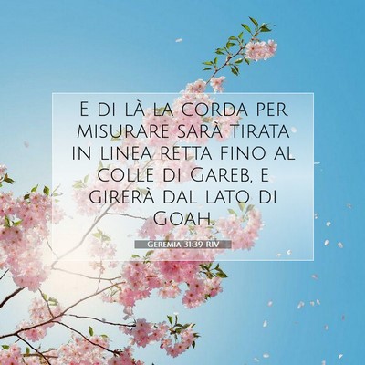 Geremia 31:39 RIV Immagine del Versetto della Bibbia