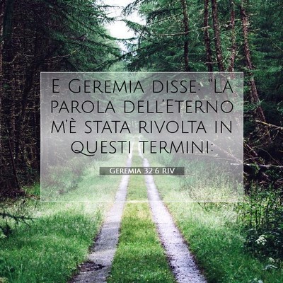 Geremia 32:6 Versetto della Bibbia Spiegato