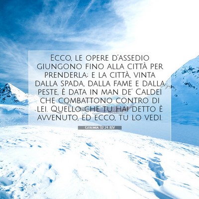 Geremia 32:24 RIV Immagine del Versetto della Bibbia
