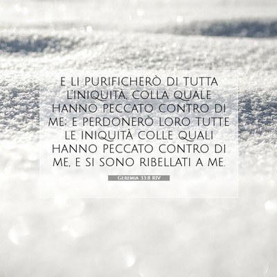 Geremia 33:8 RIV Immagine del Versetto della Bibbia
