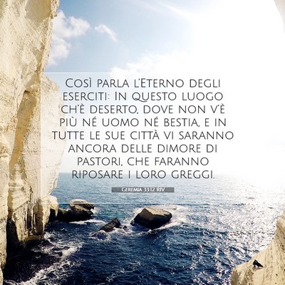 Geremia 33:12 RIV Immagine del Versetto della Bibbia