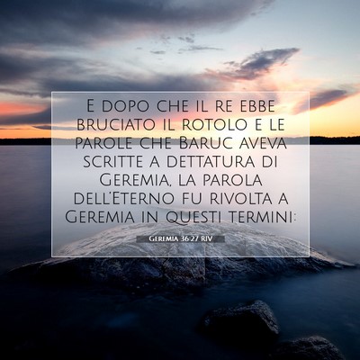 Geremia 36:27 RIV Immagine del Versetto della Bibbia