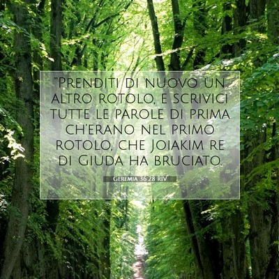 Geremia 36:28 RIV Immagine del Versetto della Bibbia