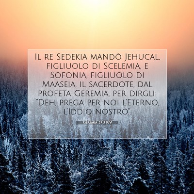 Geremia 37:3 RIV Immagine del Versetto della Bibbia