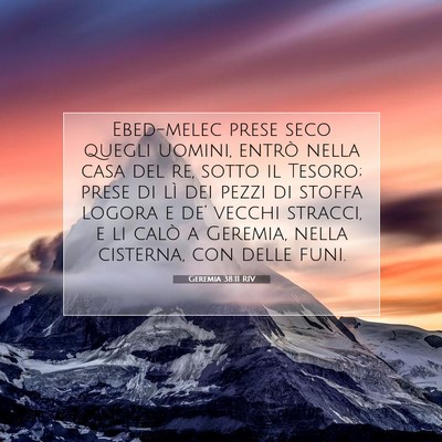 Geremia 38:11 Versetto della Bibbia Spiegato