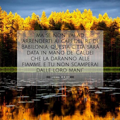 Geremia 38:18 RIV Immagine del Versetto della Bibbia