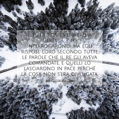 Geremia 38:27 Versetto della Bibbia Spiegato