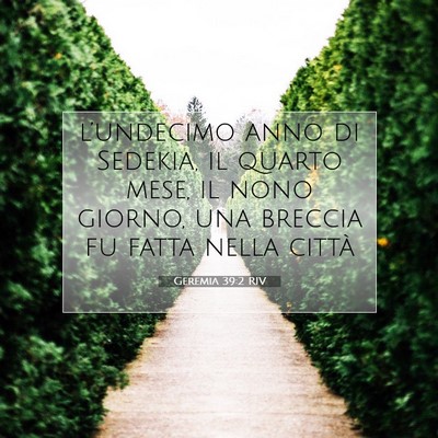 Geremia 39:2 RIV Immagine del Versetto della Bibbia