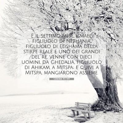Geremia 41:1 RIV Immagine del Versetto della Bibbia