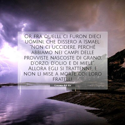 Geremia 41:8 Versetto della Bibbia Spiegato