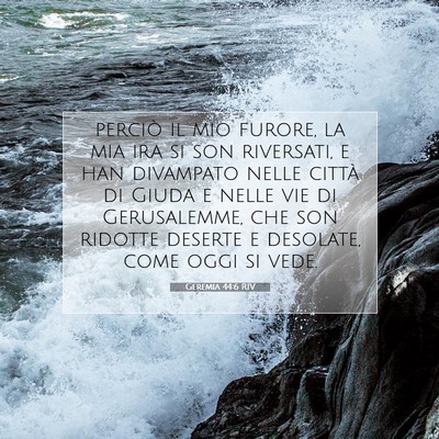 Geremia 44:6 RIV Immagine del Versetto della Bibbia