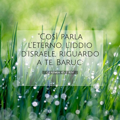 Geremia 45:2 Versetto della Bibbia Spiegato