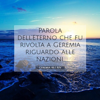 Geremia 46:1 RIV Immagine del Versetto della Bibbia