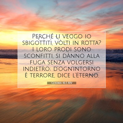 Geremia 46:5 Versetto della Bibbia Spiegato