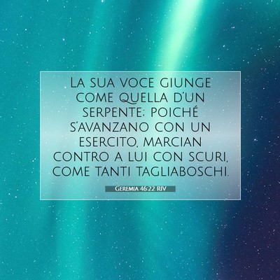 Geremia 46:22 Versetto della Bibbia Spiegato