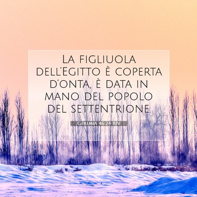 Geremia 46:24 Versetto della Bibbia Spiegato