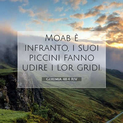 Geremia 48:4 Versetto della Bibbia Spiegato