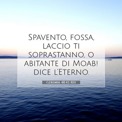 Geremia 48:43 Versetto della Bibbia Spiegato