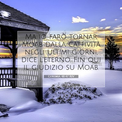 Geremia 48:47 RIV Immagine del Versetto della Bibbia