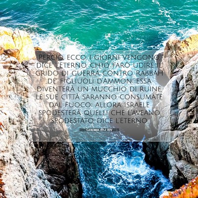 Geremia 49:2 RIV Immagine del Versetto della Bibbia