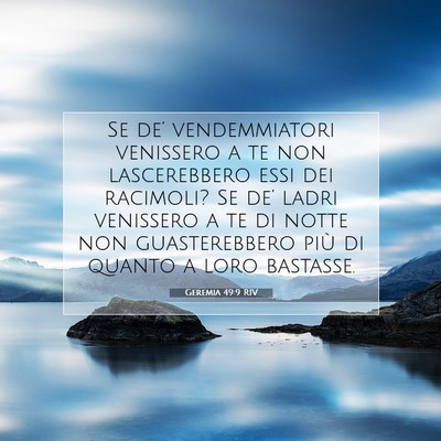 Geremia 49:9 Versetto della Bibbia Spiegato