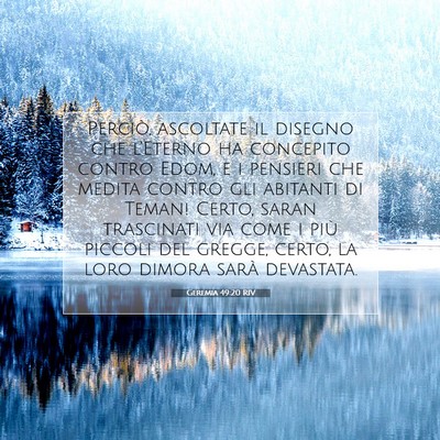 Geremia 49:20 RIV Immagine del Versetto della Bibbia