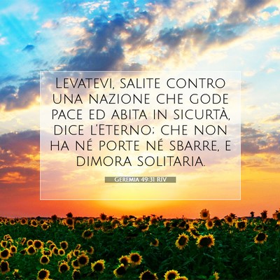 Geremia 49:31 RIV Immagine del Versetto della Bibbia