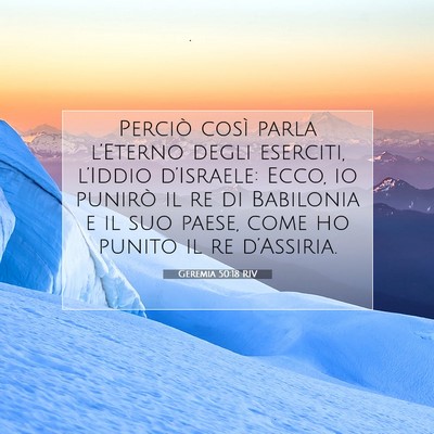 Geremia 50:18 Versetto della Bibbia Spiegato