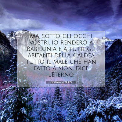 Geremia 51:24 RIV Immagine del Versetto della Bibbia