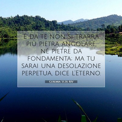 Geremia 51:26 Versetto della Bibbia Spiegato