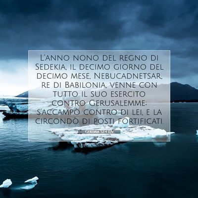 Geremia 52:4 RIV Immagine del Versetto della Bibbia