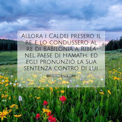 Geremia 52:9 RIV Immagine del Versetto della Bibbia