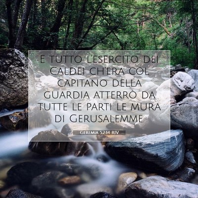 Geremia 52:14 RIV Immagine del Versetto della Bibbia