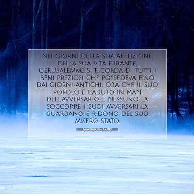 Lamentazioni 1:7 Versetto della Bibbia Spiegato