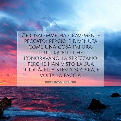 Lamentazioni 1:8 Versetto della Bibbia Spiegato