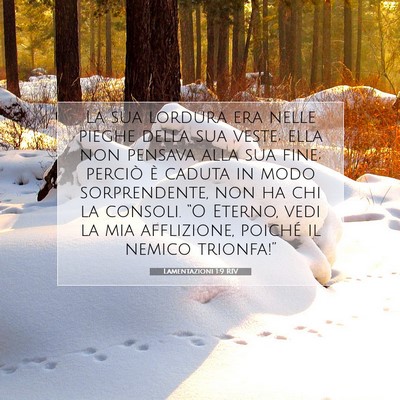 Lamentazioni 1:9 Versetto della Bibbia Spiegato