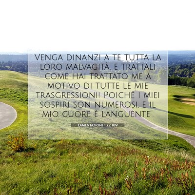 Lamentazioni 1:22 Versetto della Bibbia Spiegato