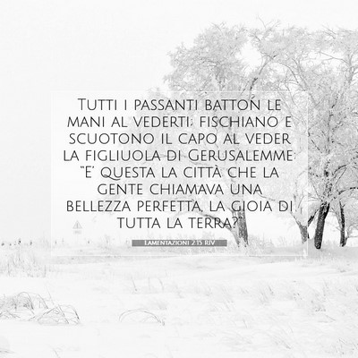 Lamentazioni 2:15 RIV Immagine del Versetto della Bibbia