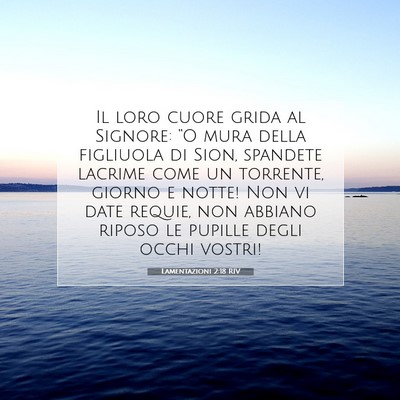 Lamentazioni 2:18 RIV Immagine del Versetto della Bibbia